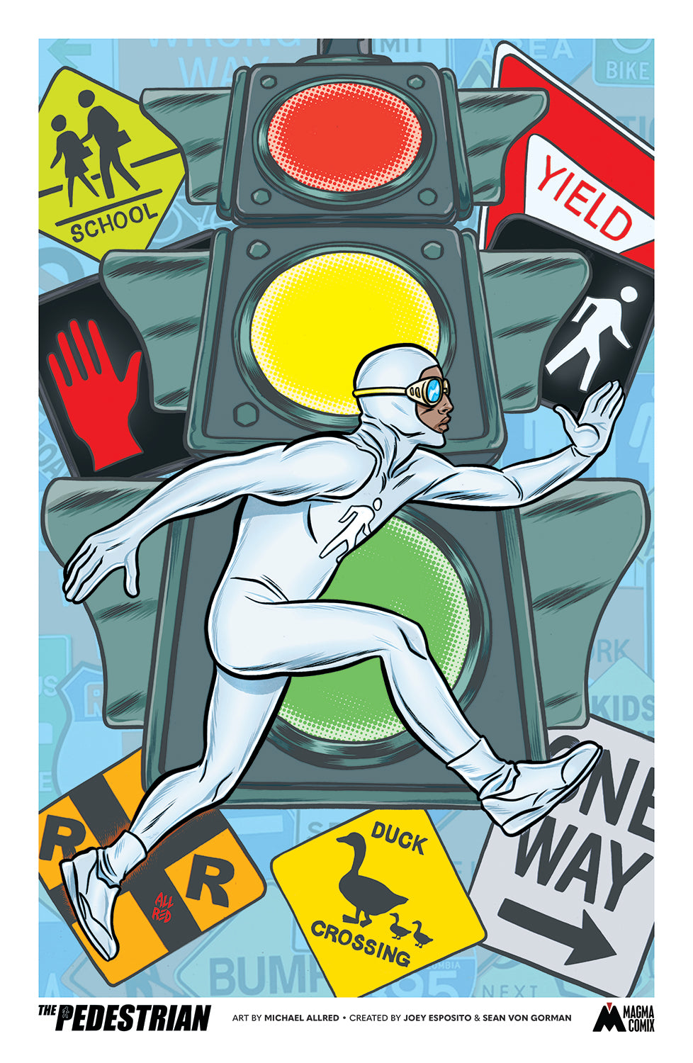 The Pedestrian Lithograph by Mike Allred